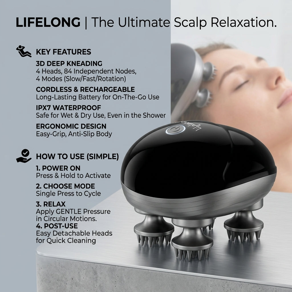 Smart Electric Scalp Massager (1 Pc)
