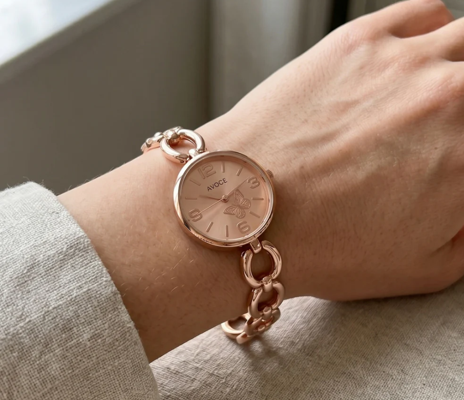 VOXRO Geometric Link Quartz Timepiece