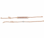 Rose Gold Plated Stone Bracelets