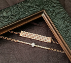 Rose Gold Plated Stone Bracelets
