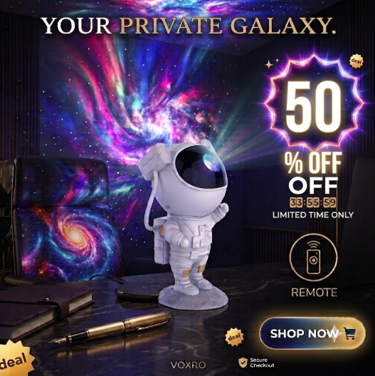 Astronaut Galaxy & Nebula Star Projector